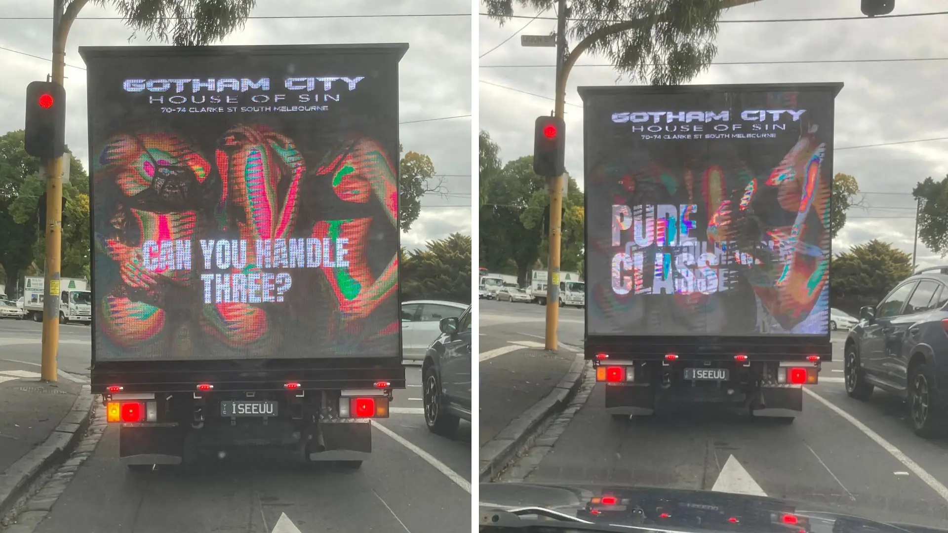 Caminhão de bordel irrita motoristas em Melbourne