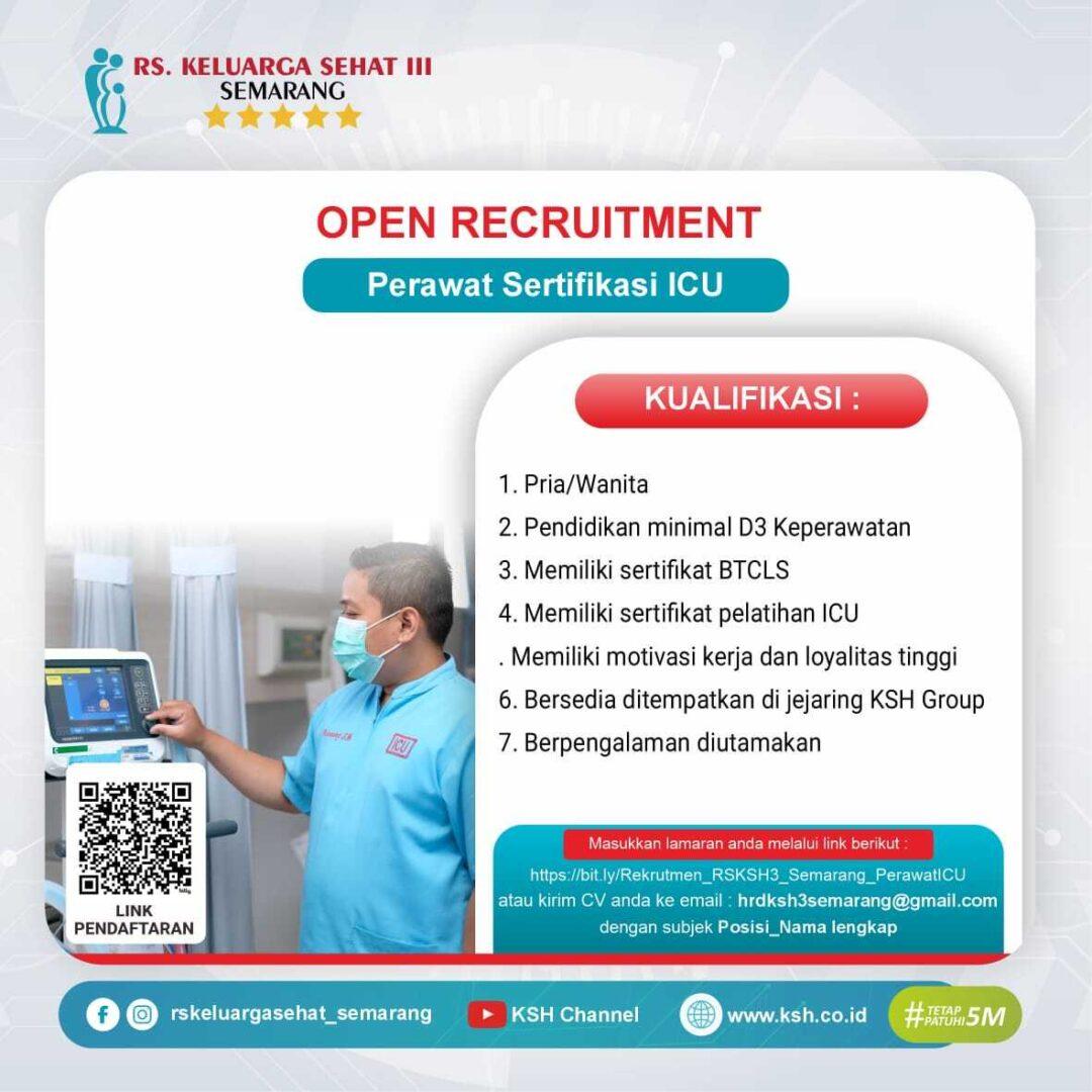 Vagas abertas no RS Keluarga Sehat III Semarang