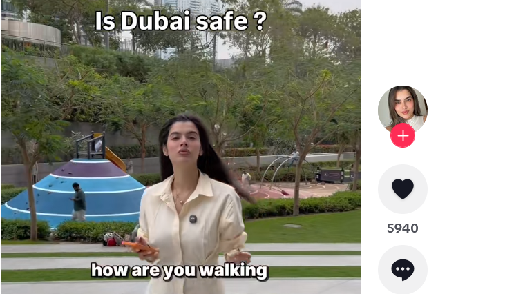 Dubai como centro de críticas a influenciadores