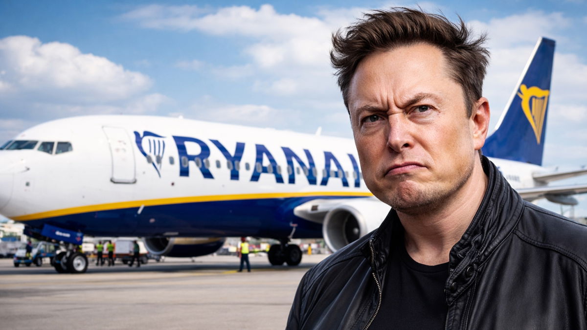 Elon Musk em duelo com Ryanair sobre internet nos ares