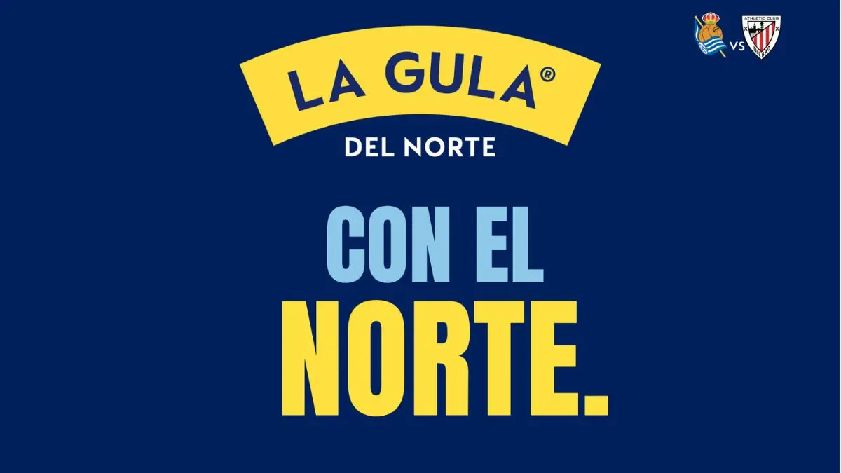 Tifo gigante marca dérbi basco na Copa do Rei