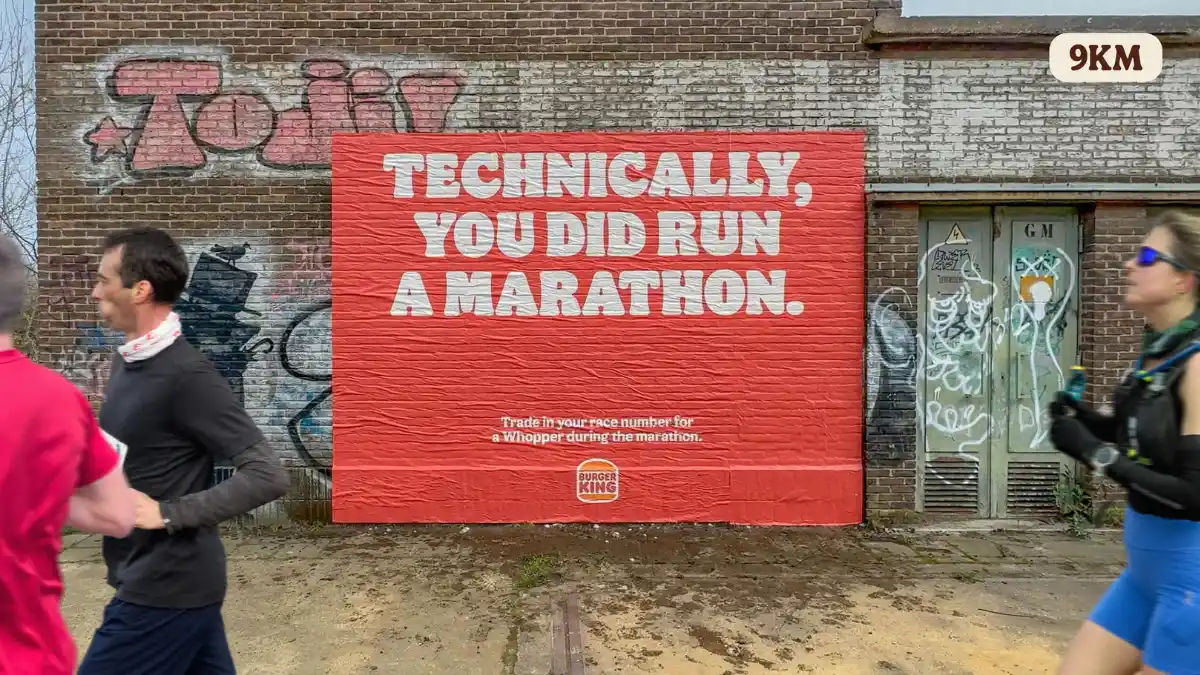 Burger King provoca corredores a desistirem por Whoppers
