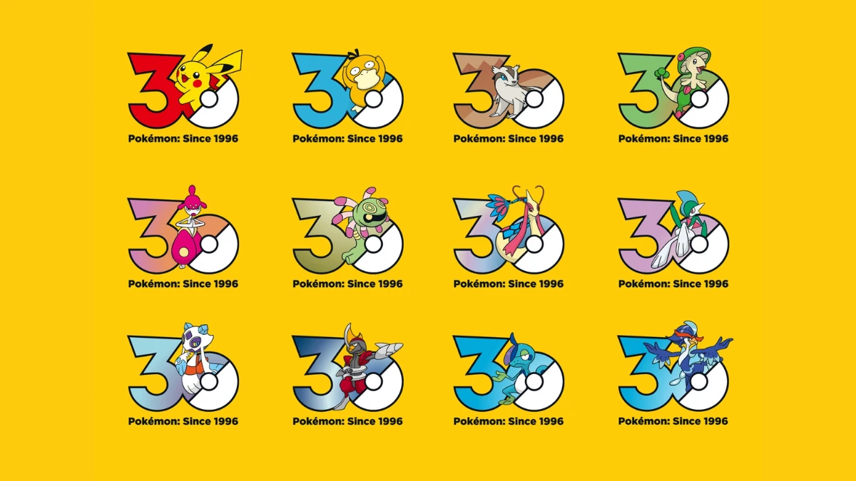 Pokémon comemora 30 anos com 1.025 logotipos únicos