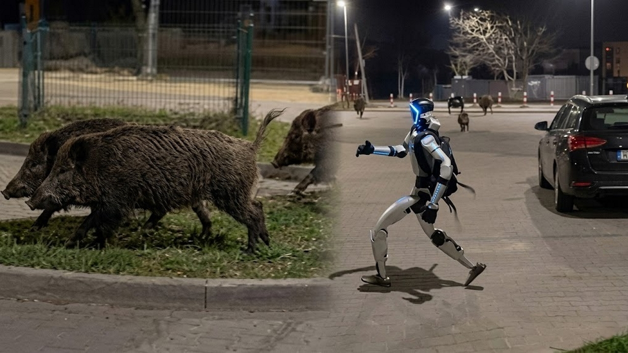 Robô na Polônia afasta javalis em vídeo viral