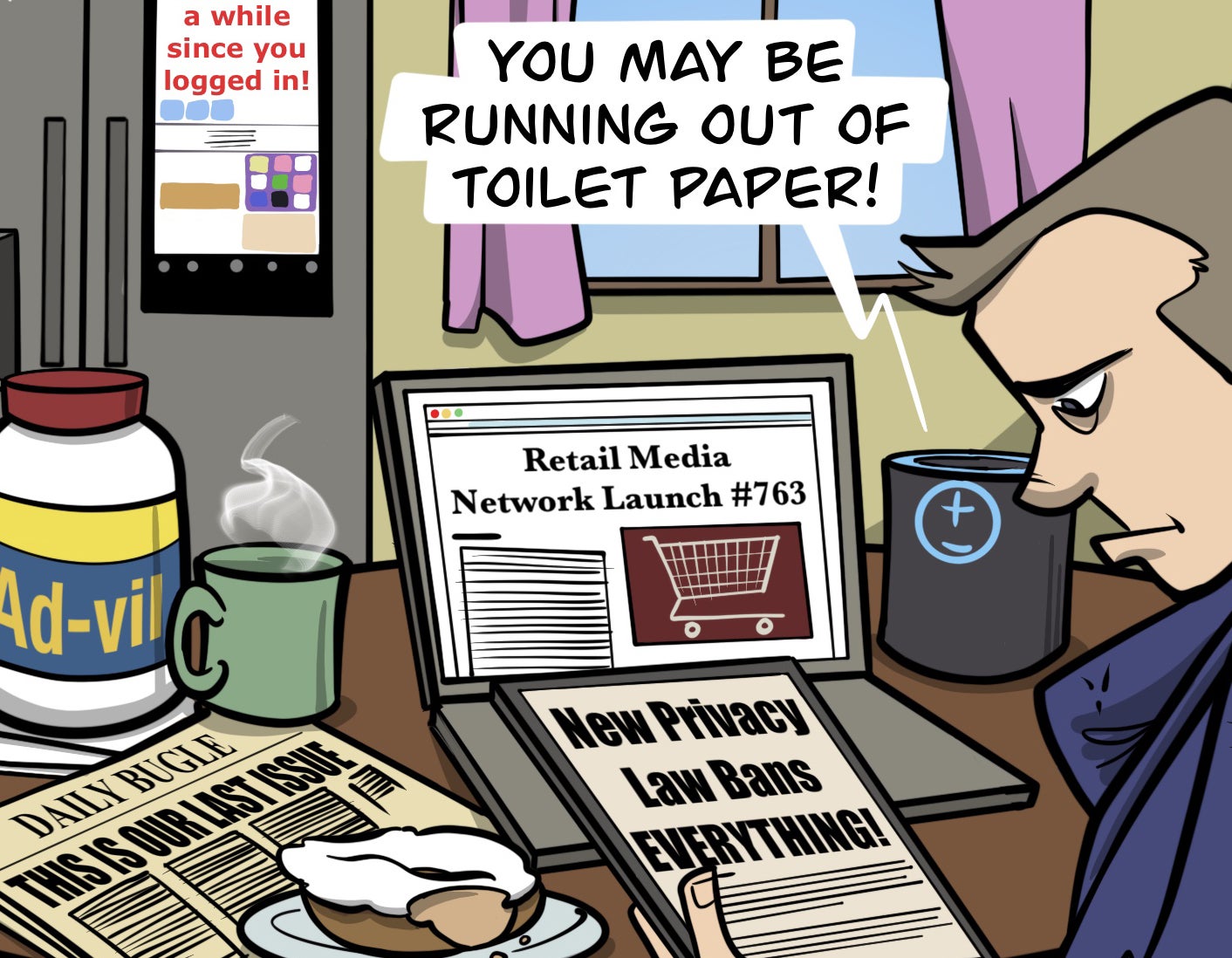 Descubra a comédia da publicidade digital com 'Ad-vil'