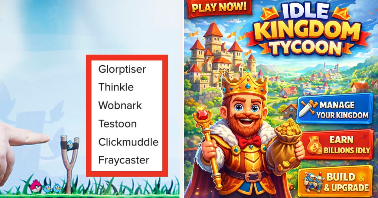 Crie um anúncio bizarro de jogo mobile