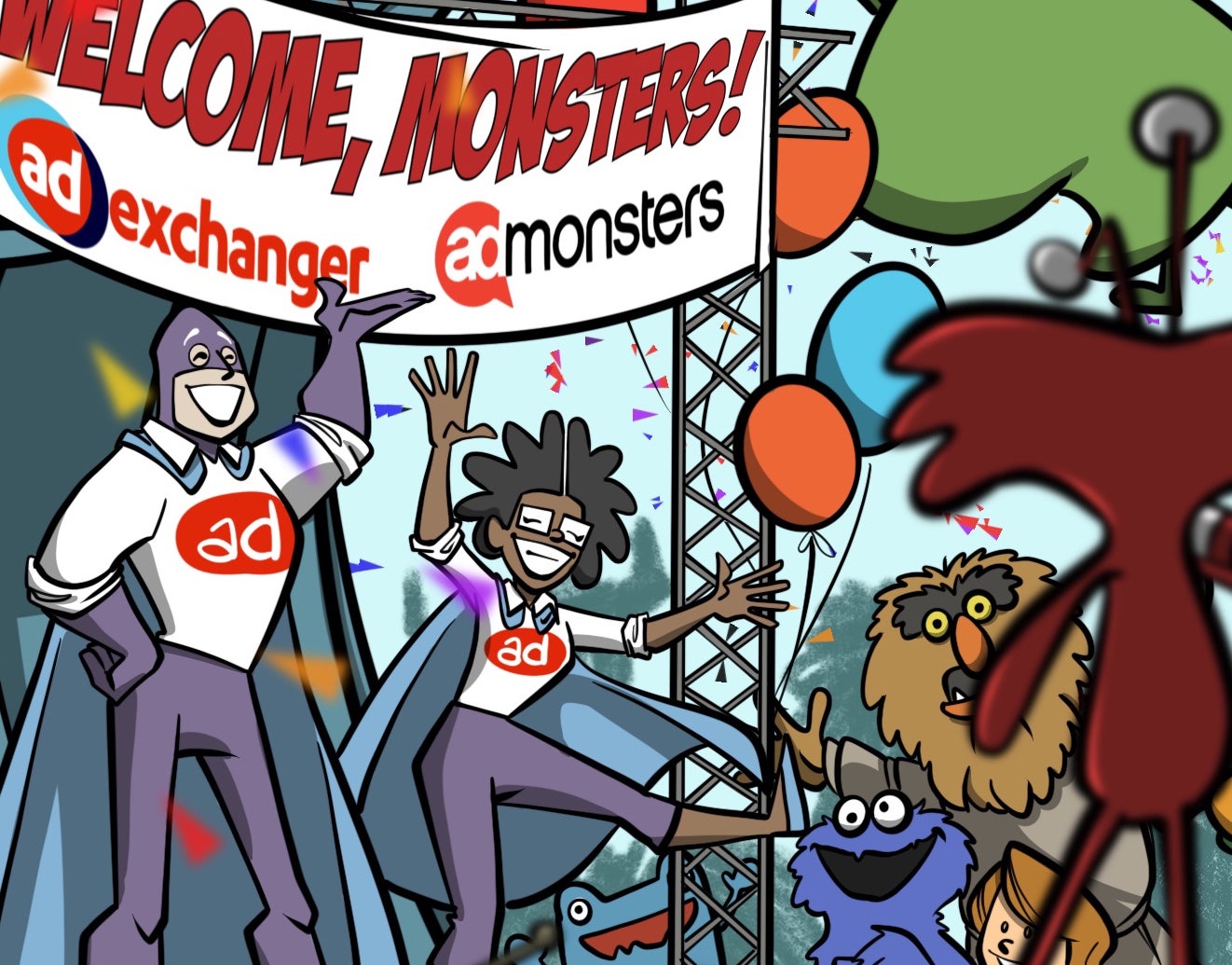 Tirinha 'Welcome, Monsters!' explora publicidade digital