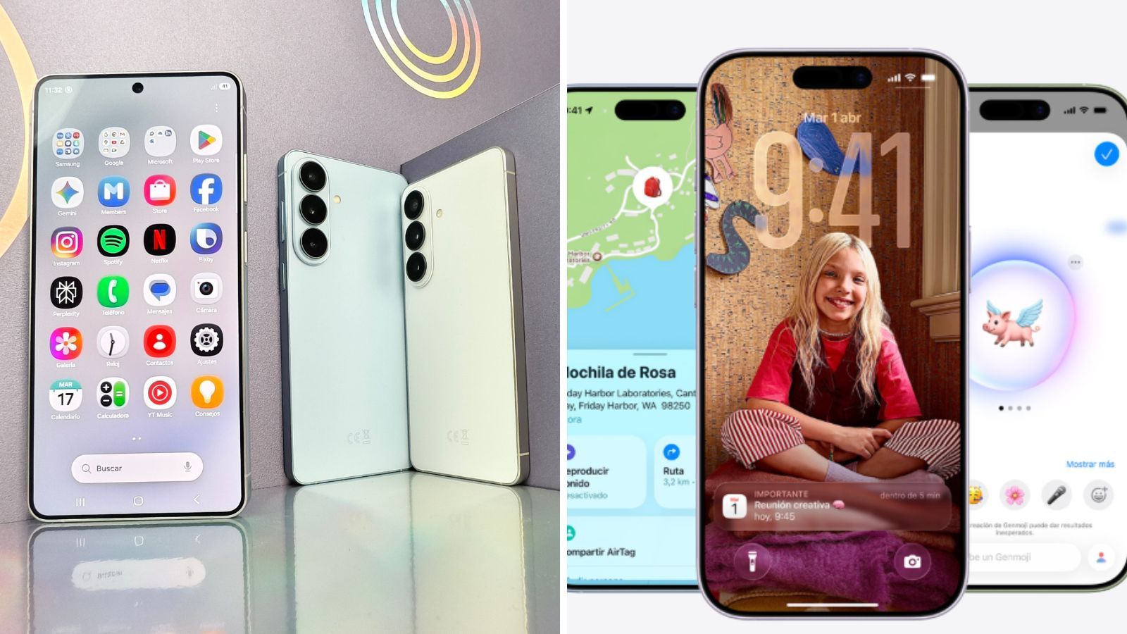 Comparativo: Galaxy S26 vs iPhone 17